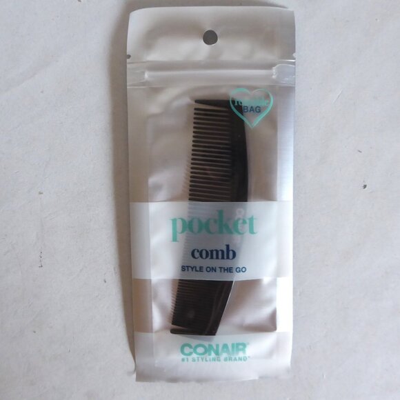 NEW IN PACKAGE CONAIR BRAND POCKET COMB LOT OF 3 - Picture 3 of 8